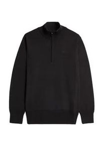 G-Star Raw Sweatshirt G-STAR "Strickpullover Premium Core Half Zip Knit", Herren, Gr. L, schwarz, Obermaterial: 100% Wolle mw., Sweatshirts Sweatshirt