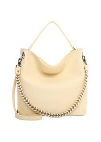 Beuteltasche Tamaris "Beutel TAS Kalia", Damen, Gr. B/H/T: 43cm x 31cm x 18cm 0, gelb (lightgelb 431), Polyurethan, Taschen Beuteltasche