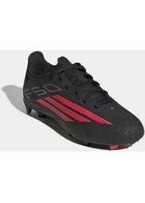Fu&szlig;ballschuh Adidas PERFORMANCE "F50 LEAGUE FIRM GROUND / MULTI GROUND KIDS", M&auml;dchen, Gr. 37, core schwarz, lucid rot, core schwarz, Synthetik, Textil, Schuhe Fu&szlig;ballschuh, f&uuml;r viele verschiedene B&ouml;den geeignet, f&uuml;r Kinder & Jugendliche