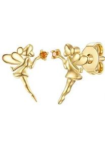 Glanzst&uuml;cke M&uuml;nchen Paar Ohrstecker GLANZST&Uuml;CKE M&Uuml;NCHEN "Set: LLL29", gelb (gelbgold, orange), Ohrringe, M&auml;dchen, 10,6,mit Zirkonia, Silber 925 (Sterlingsilber), Ohrstecker Sterling Silber gelbgold Zirkonia orange