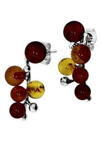 Paar Ohrstecker OSTSEE-SCHMUCK "- Traube - Silber 925/000 - Bernstein" Gr. 22, silber (silber 925, silberfarben, wei&szlig;), Ohrringe, Damen, Silber 925 (Sterlingsilber)