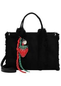 Shopper SURI FREY "Shopper SFY Kally", Damen, Gr. B/H/T: 34cm x 24cm x 14cm 0, schwarz (schwarz 100), Polyester, Taschen Shopper