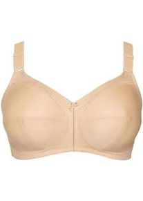 B&uuml;gelloser BH LISCA "BH ohne B&uuml;gel Mirelas", Damen, Gr. 75, Cup F, beige, Stoff, Obermaterial: 55% Polyamid PA. 25% Elasthan EL. 20% Baumwolle CO., BHs