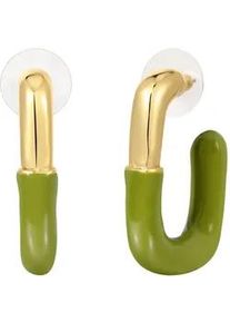 Paar Creolen YOKOAMII "Set: Y805", gelbgold, Ohrringe, Damen, 25,1