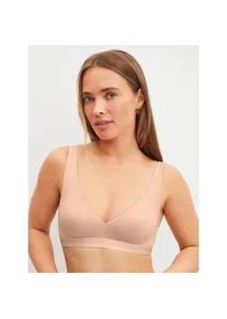 Soft-BH Calida "Sleek Skin", Damen, Gr. 80, Cup C, beige, Obermaterial: 75% Polyamid, 25% Elasthan, BHs Soft-BH, mit leichten, vorgeformten Cups, in Single-Jersey Qualit&auml;t