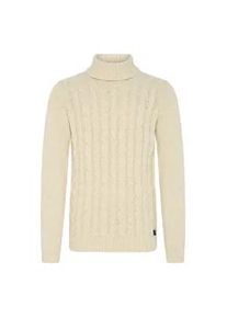 !Solid Rollkragenpullover SOLID "Rollkragenpullover SDRINO", Herren, Gr. M, beige (oatmeal melange), Obermaterial: 70% Baumwolle CO recyc.. 30% Polyester Pol. recyc.., Pullover Rollkragenpullover