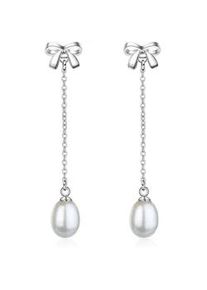 Perlenohrringe AILORIA "Ohrstecker MIYABI", silber, Ohrringe, Damen, Silber 925 (Sterlingsilber)