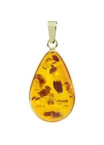 Kettenanh&auml;nger OSTSEE-SCHMUCK "- Classic 21x14 mm - Gold 333/000 - Bernstein" Gr. 30, gold (gold 333, goldfarben, gelb), Schmuckanh&auml;nger, Damen, Gelbgold 333, Kettenanh&auml;nger