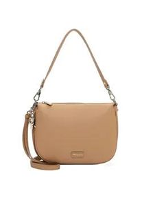 Umh&auml;ngetasche Tamaris "Umh&auml;ngetasche TAS Katharina", Damen, Gr. B/H/T: 26cm x 20cm x 6cm 0, beige (sand 420), Polyurethan, Taschen Umh&auml;ngetasche