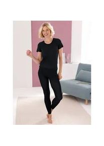 Unterziehshirt Speidel, Damen, Gr. 40/42, 1 Stk., Kurz, schwarz, 83% Modal, 9% Kaschmir, 8% Elasthan, Rundhals, Unterhemden