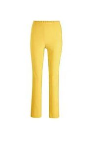 Schlupfhose GOLDNER "Kurzgr&ouml;&szlig;e Schlupfhose CARLA in Super-Stretch", Damen, Gr. 24, K-Gr, gelb, Obermaterial: 72% Viskose CV. 25% Polyamid PA. 3% Elasthan EL., Hosen Schlupfhose
