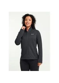 Fleecejacke Jack Wolfskin "ANYTRAIL FZ W", Damen, Gr. XS, phantom, Obermaterial: 100% POLYESTER; Futter: 100% POLYESTER, Jacken Fleecejacke