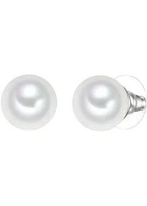 Paar Ohrstecker YOKOAMII "Set: Y502", wei&szlig;, Ohrringe, Damen, 11,8, mit Muschelkernperle