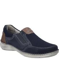 Slipper Josef Seibel "New Anvers 78, indigo-kombi", Herren, Gr. 39, blau (indigo, kombi), Obermaterial: 100% Rindsleder Leather cow., Schuhe Slipper