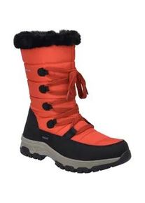 Stiefel Josef Seibel "Davos 51, schwarz-rot", Damen, Gr. 39, schwarz (schwarz, rot), Obermaterial: 100% Synthetik synthetic., Schuhe Stiefel