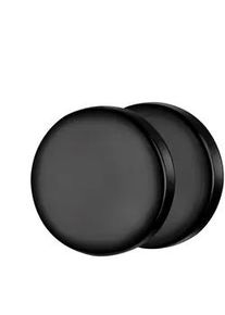 Paar Ohrstecker True Rebels "TR334", schwarz, Ohrringe, Herren, 9,9mm, Edelstahl