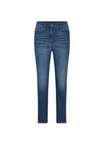 Regular-fit-Jeans GOLDNER "Mom Jeans SARA aus Baumwoll-Stretch", Damen, Gr. 40, N-Gr, blau, Obermaterial: 98% Baumwolle CO. 2% Elasthan EL., Jeans
