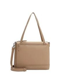 Shopper Tamaris "Shopper TAS Kennia", Damen, Gr. B/H/T: 32cm x 26cm x 12cm 0, beige (sand 420), Polyurethan, Taschen Shopper