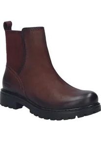 Stiefelette Josef Seibel "Melinda 30, bordeaux", Damen, Gr. 37, rot (bordeaux), Obermaterial: 100% Rindsleder Leather cow., Schuhe Stiefelette