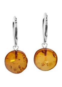 Paar Ohrh&auml;nger OSTSEE-SCHMUCK "- Klassisch 15x3 mm - Silber 925/000 - Bernstein" Gr. 37, silber (silber 925, silberfarben, wei&szlig;), Ohrringe, Damen, Silber 925 (Sterlingsilber)