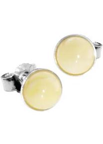 Paar Ohrstecker OSTSEE-SCHMUCK "- Classic 6 mm - Silber 925/000 - Bernstein" Gr. 7, silber (silber 925, silberfarben, wei&szlig;), Ohrringe, Damen, Silber 925 (Sterlingsilber)