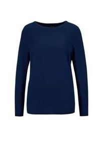 Strickpullover GOLDNER "Kurzgr&ouml;&szlig;e Kaschmirpullover mit U-Boot Ausschnitt", Damen, Gr. 20, blau (royalblau), Obermaterial: 100% Kaschmir WS., figurumspielend, Rippe, Pullover Strickpullover, keine/nicht relevant