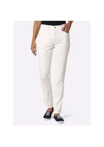 Bequeme Jeans Classic Basics, Damen, Gr. 50, Normalgr&ouml;&szlig;en, wei&szlig;, 97% Baumwolle, 3% Elasthan, unifarben, lang, Jeans