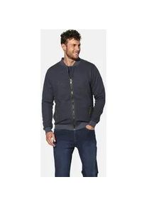 Sweatjacke Babista "Sweatjacke EMANORO", Herren, Gr. M, blau (dunkelblau melange), Obermaterial: 60% Baumwolle CO. 40% Polyester COOLMAX PES(Coolmax)., Sweatjacken Sweatjacke