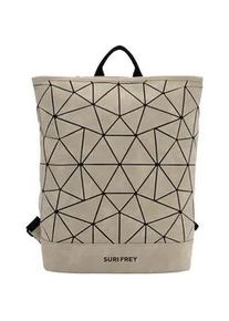 Rucksack SURI FREY "Rucksack SFY SURI Sports Jessy-Lu", Damen, Gr. B/H/T: 37cm x 40cm x 11cm, beige (beige 400), Obermaterial: 60% Polyurethan PU. 40% Polyester PES., Rucks&auml;cke Rucksack