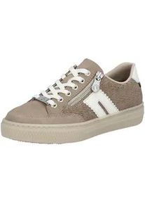 Sneaker Rieker "Rieker Sneaker Glattleder", Damen, Gr. 39, camel, Glattleder, Schuhe Sneaker