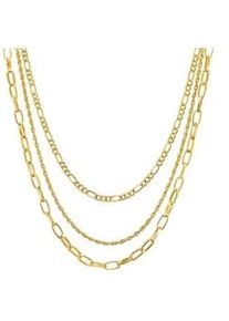 Lulu & Jane Kette ohne Anh&auml;nger LULU & JANE "AV120", ros&eacute;gold, Halsketten, Damen, 41,0cm/47,0/53,0cm Basiskette + 7,0cm