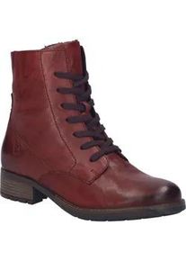 Stiefelette Josef Seibel "Kate 17, bordeaux", Damen, Gr. 43, rot (bordeaux), Obermaterial: 100% Rindsleder Leather cow., Schuhe Stiefelette