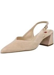H&ouml;gl Slingpumps H&Ouml;GL "H&ouml;gl Pumps Veloursleder", Damen, Gr. 41, sand, Veloursleder, Schuhe Slingpumps