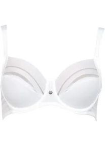 B&uuml;gel-BH LISCA "B&uuml;gel BH Alegra", Damen, Gr. 95, Cup E, wei&szlig;, T&uuml;ll, Obermaterial: 83% Polyamid PA. 17% Elasthan EL., BHs B&uuml;gel-BH