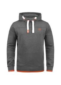 !Solid Kapuzenpullover SOLID "Hoodie SDBenjamin", Herren, Gr. XXXL, grau (grau mel), Web, Obermaterial: 50% Baumwolle CO. 50% Polyester PES., unifarben, Pullover Kapuzenpullover