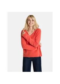 LIEBLINGSST&Uuml;CK Strickpullover LIEBLINGSST&Uuml;CK "LatifalaL", Damen, Gr. 42, 365, rot, 33% Wolle, 33% Alpaka, 31% Polyamid, 3% Elasthan, weit, V-Ausschnitt, Pullover Strickpullover, mit Alpakawolle und Wolle