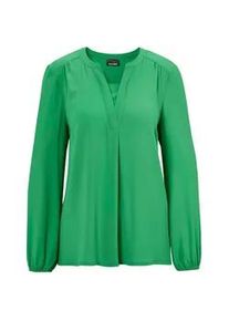 Tunika GOLDNER "Bluse mit Tunika Ausschnitt", Damen, Gr. 54, gr&uuml;n, Obermaterial: 100% Polyester PES., figurumspielend, Gummib&uuml;ndchen, Tuniken, Falten