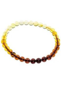 Armband OSTSEE-SCHMUCK "- Kugel 6 mm - Bernstein -" Gr. 19, bunt (mehrfarbig), Armb&auml;nder, Damen, Bernstein, Armband