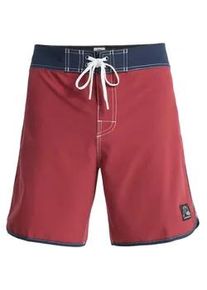 Boardshorts Quiksilver "Original Scallop 18", Herren, Gr. 28(XS), burnt russet, Obermaterial: 92% Microfaser, 8% Elasthan;, Hosen