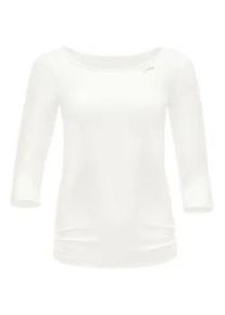 3/4-Arm-Shirt WINSHAPE "AET139LS", Damen, Gr. L, cream, 85% Polyester, 15% Elasthan, R&uuml;ckenausschnitt, Shirts 3/4-Arm-Shirt, Functional Light and Soft