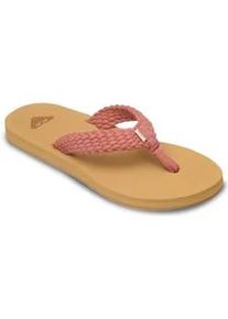 Sandale Roxy "Porto", Damen, Gr. 6(36), ginger spice, Obermaterial:Obermaterial: 90% Walkfrottier/10% Microfaser, Futter: N/A, Laufsohle: 100% TPR.;, Schuhe Sandale