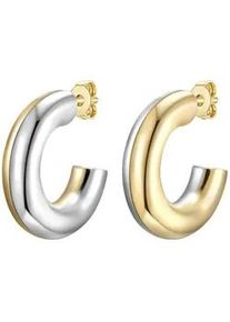 Glanzst&uuml;cke M&uuml;nchen Paar Creolen GLANZST&Uuml;CKE M&Uuml;NCHEN "Set: GSM928", gelbgold, Ohrringe, Damen, 23,4mm, Silber 925 (Sterlingsilber), aus Sterling Silber