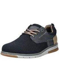 Sneaker Tom Tailor "Tom Tailor Sneaker Lederimitat/Textil", Herren, Gr. 41, navy, Lederimitat, Textil, Schuhe Sneaker