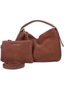 Henkeltasche Nero Giardini "Nero Giardini Taschen Veloursleder", Damen, Gr. onesize, rosa, Veloursleder, Taschen