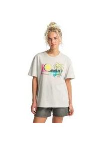 T-Shirt Billabong "Hot Tropics", Damen, Gr. XL, grau heather, Obermaterial: 100% Walkfrottier;, Shirts T-Shirt