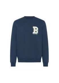 Longpullover Blend "Sweater BHBade", Herren, Gr. XXL, blau (marineblaus), Obermaterial: 60% Baumwolle CO. 40% Polyester PES., Pullover Longpullover