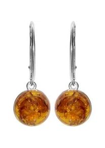 Paar Ohrh&auml;nger OSTSEE-SCHMUCK "- Dolores - Silber 925/000 - Bernstein" Gr. 29, silber (silber 925, silberfarben, wei&szlig;), Ohrringe, Damen, Silber 925 (Sterlingsilber)