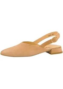 Slingpumps Paul Green "Paul Green Pumps Leder", Damen, Gr. 41, braun (hellbraun), Leder, Schuhe Slingpumps