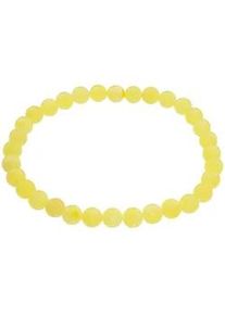 Armband OSTSEE-SCHMUCK "- Kugel 6 mm - Bernstein -" Gr. 19, gelb, Armb&auml;nder, Damen, Bernstein, Armband