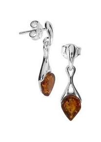 Paar Ohrh&auml;nger OSTSEE-SCHMUCK "- Ditte - Silber 925/000 - Bernstein" Gr. 22, silber (silber 925, silberfarben, wei&szlig;), Ohrringe, Damen, Silber 925 (Sterlingsilber)